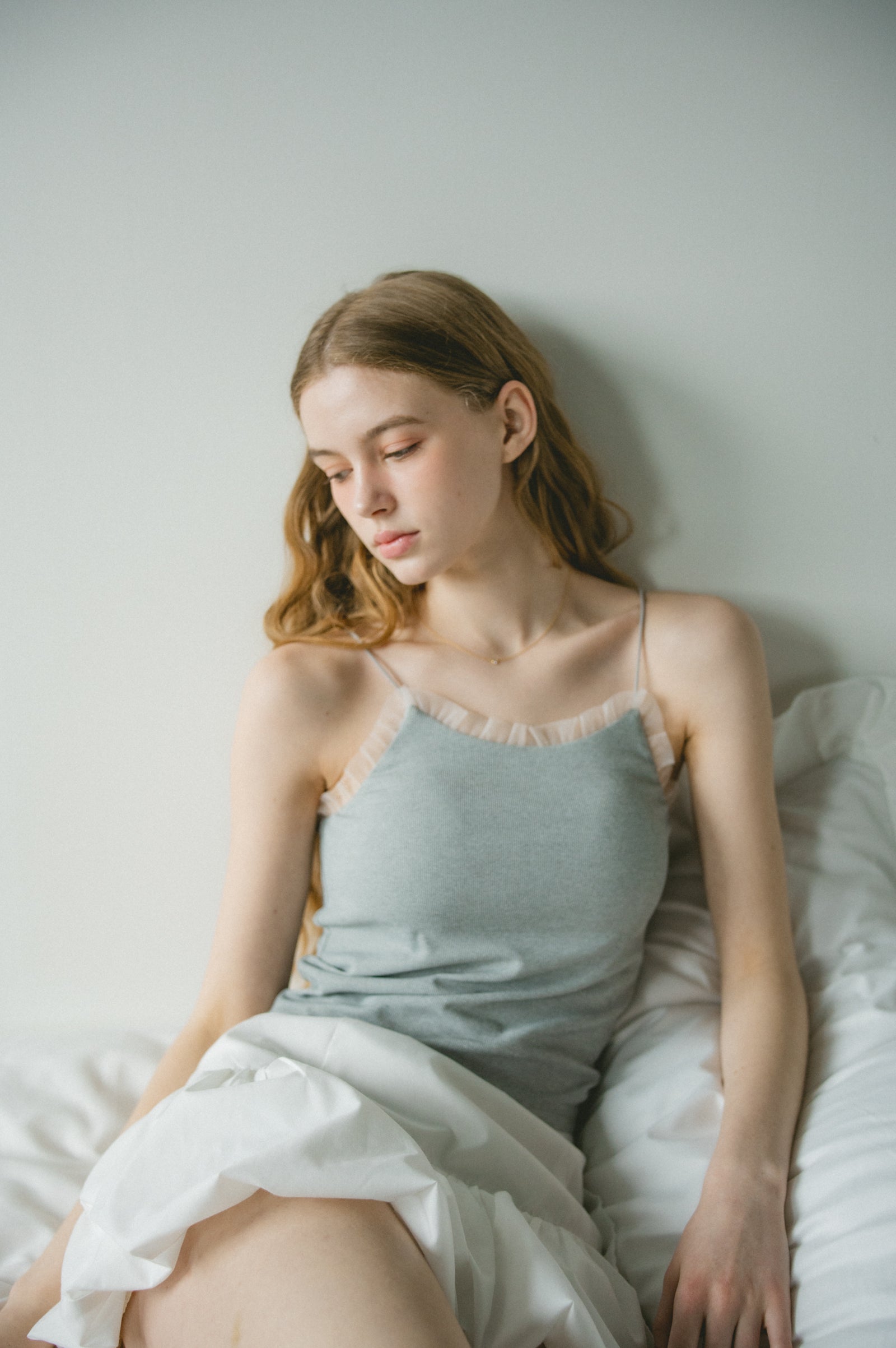 ルル様 イエナチュールキャミソール cup in tulle frill camisole – idem