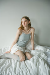 cup in tulle frill heart camisole