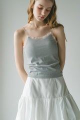 cup in tulle frill heart camisole