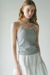 cup in tulle frill heart camisole
