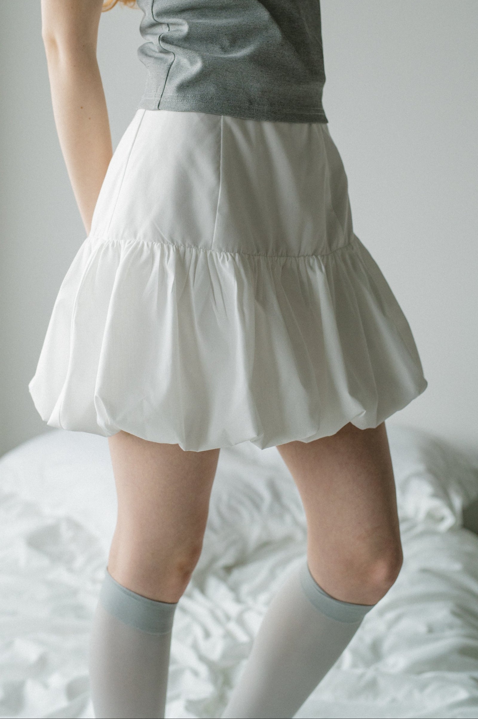 スカート litmus lutens Pillows balloon mini skirt peplum balloon mini skirt – idem