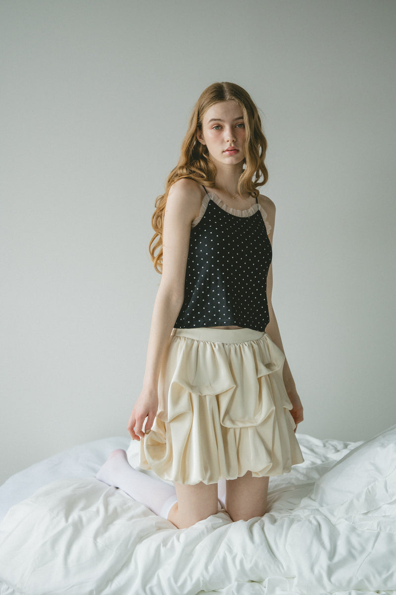 cup in tulle frill camisole – idem