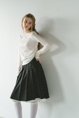 drawstring sheer long sleeve tops