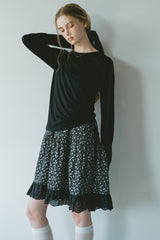 drawstring sheer long sleeve tops