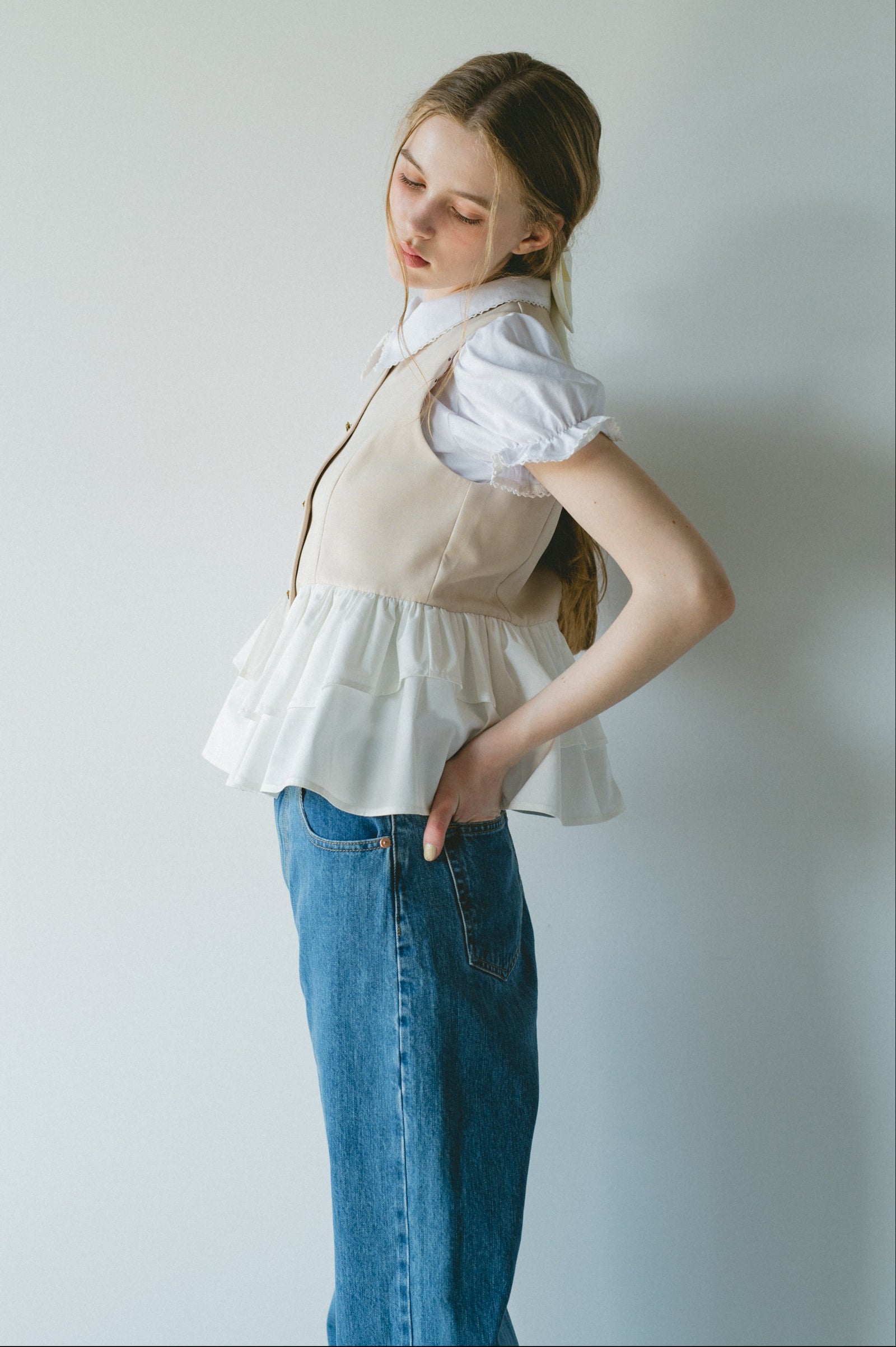peplum lady vest – idem