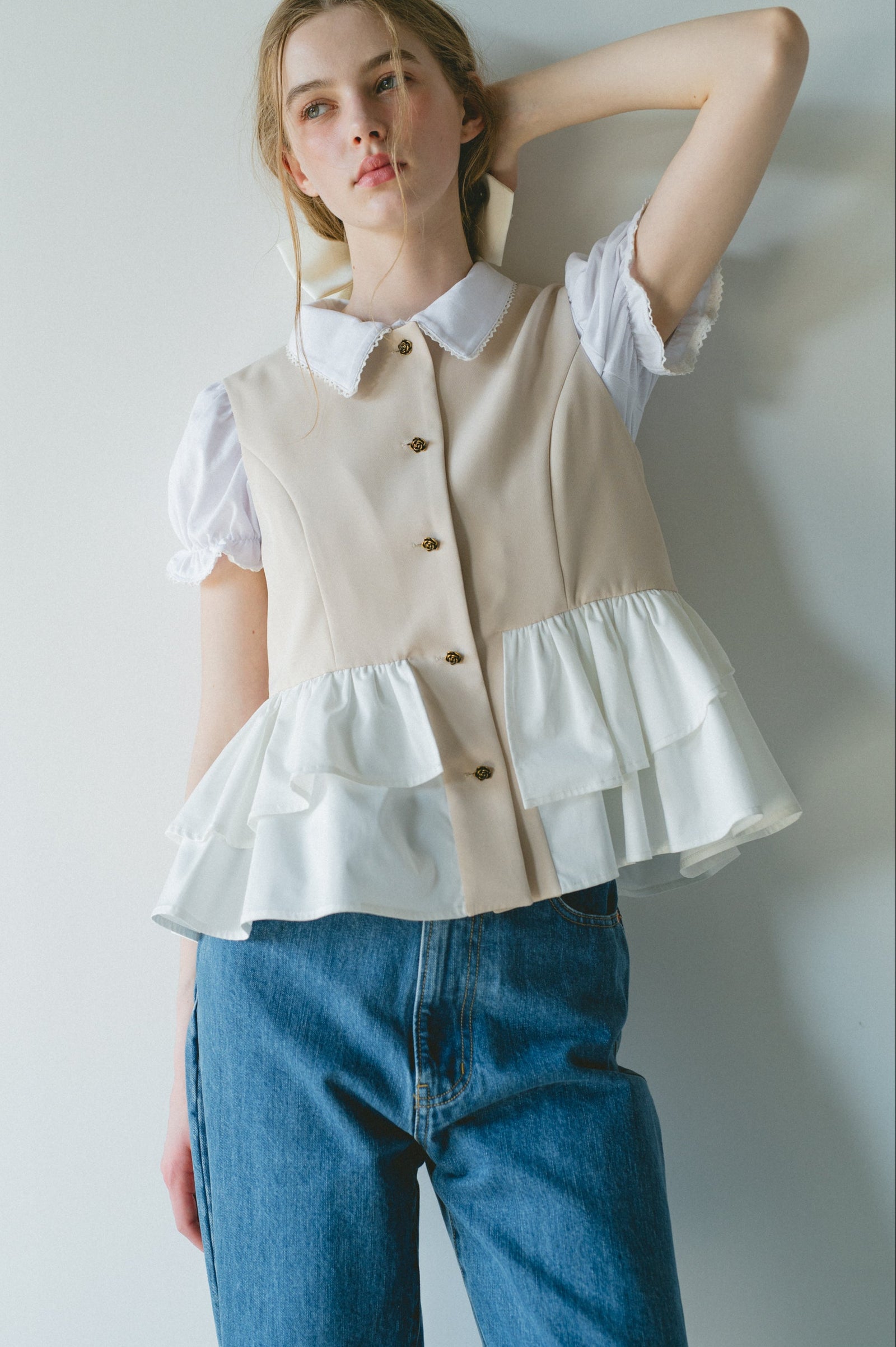 peplum lady vest – idem