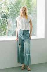 puff sleeve muse blouse