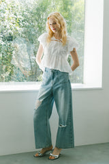 puff sleeve muse blouse