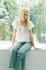 puff sleeve muse blouse