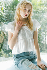 puff sleeve muse blouse