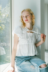 puff sleeve muse blouse