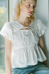puff sleeve muse blouse