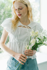 puff sleeve muse blouse