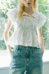 puff sleeve muse blouse