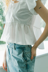 puff sleeve muse blouse