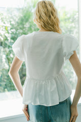 puff sleeve muse blouse