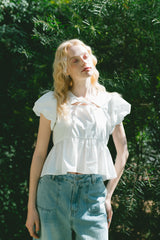 puff sleeve muse blouse
