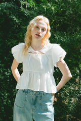 puff sleeve muse blouse