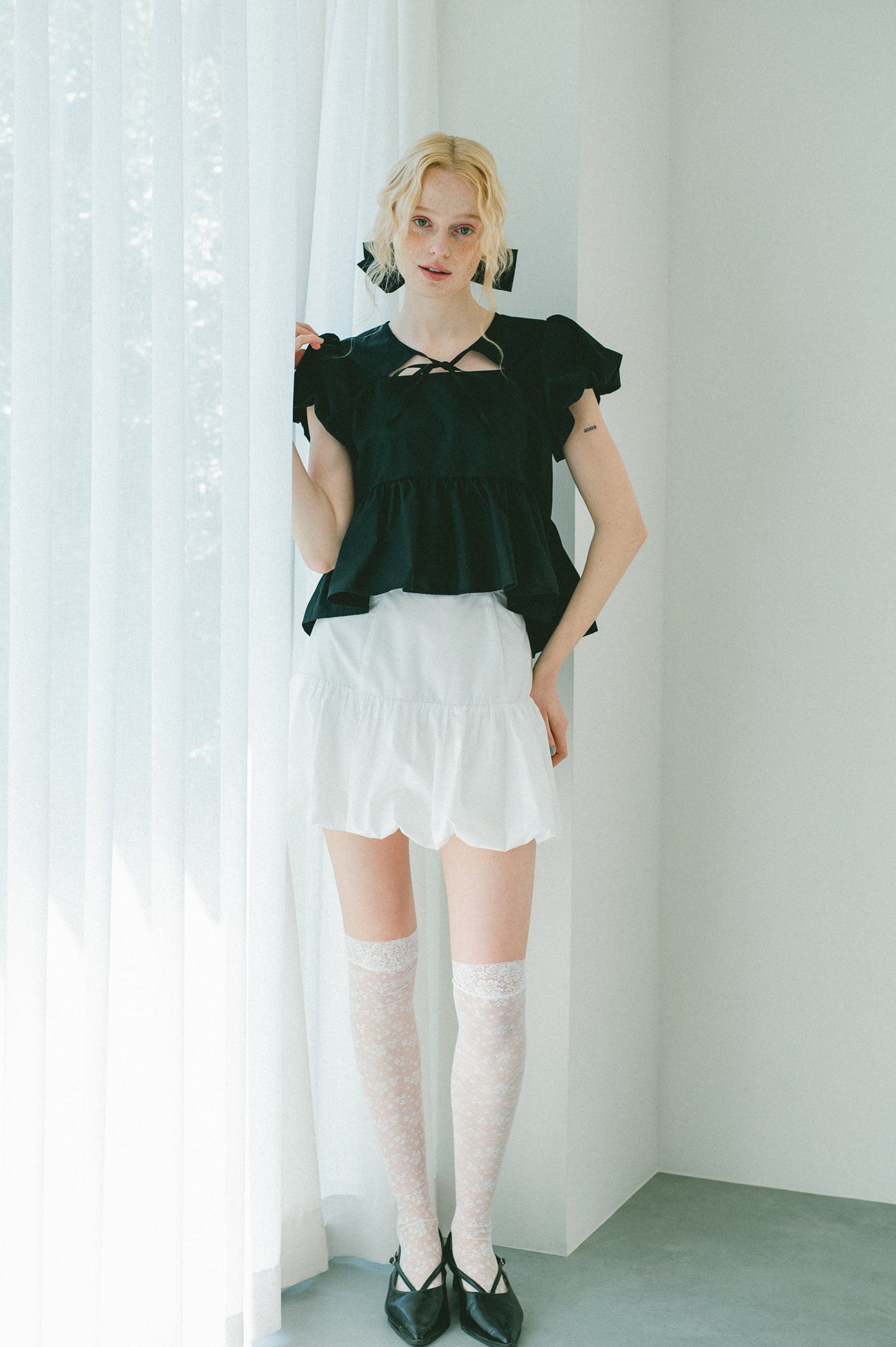 puff sleeve muse blouse