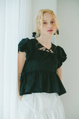 puff sleeve muse blouse