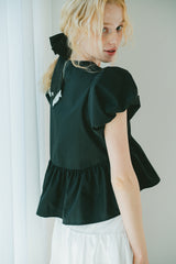 puff sleeve muse blouse