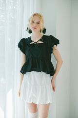 puff sleeve muse blouse