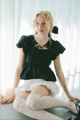 puff sleeve muse blouse