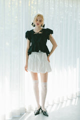 puff sleeve muse blouse