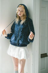 heart frill hoodie