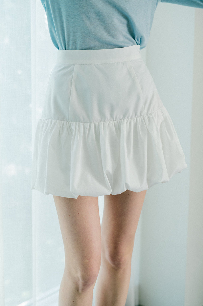 peplum balloon mini skirt – idem