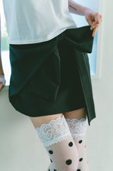 big ribbon mini skirt