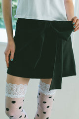 big ribbon mini skirt