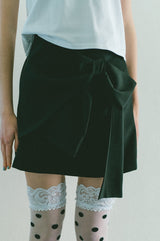 big ribbon mini skirt