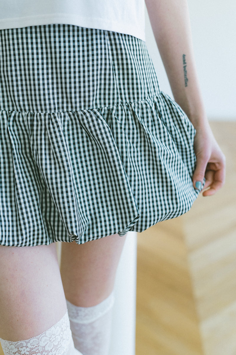 peplum balloon mini skirt – idem