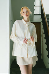 big ribbon mini skirt