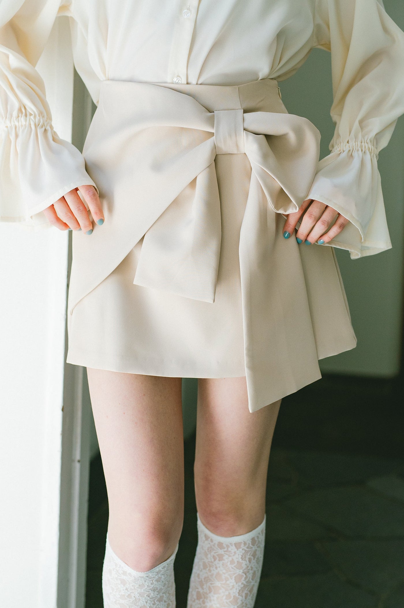 big ribbon mini skirt – idem