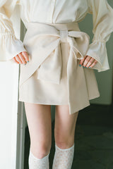 big ribbon mini skirt