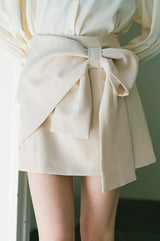 big ribbon mini skirt