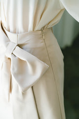 big ribbon mini skirt