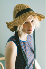 ribbon straw hat