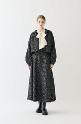 flower jacquard jacket