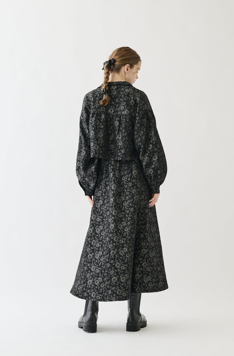 flower jacquard jacket