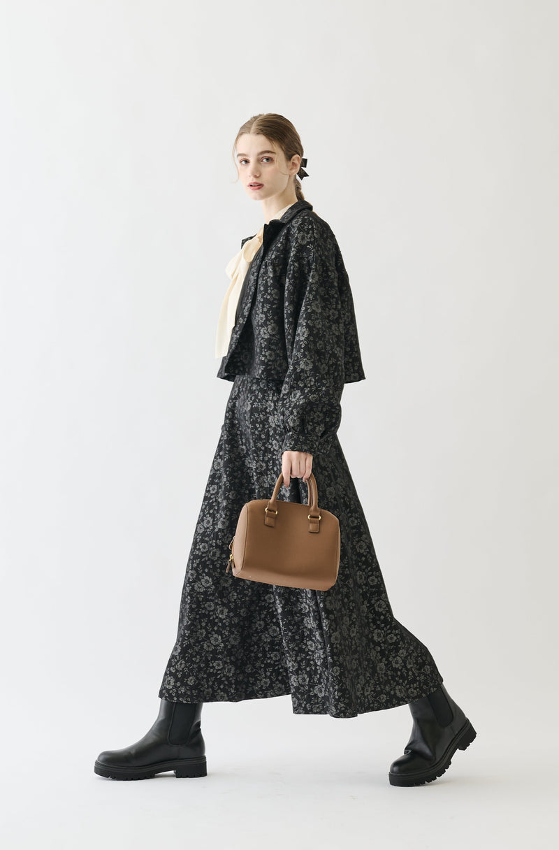 flower jacquard jacket