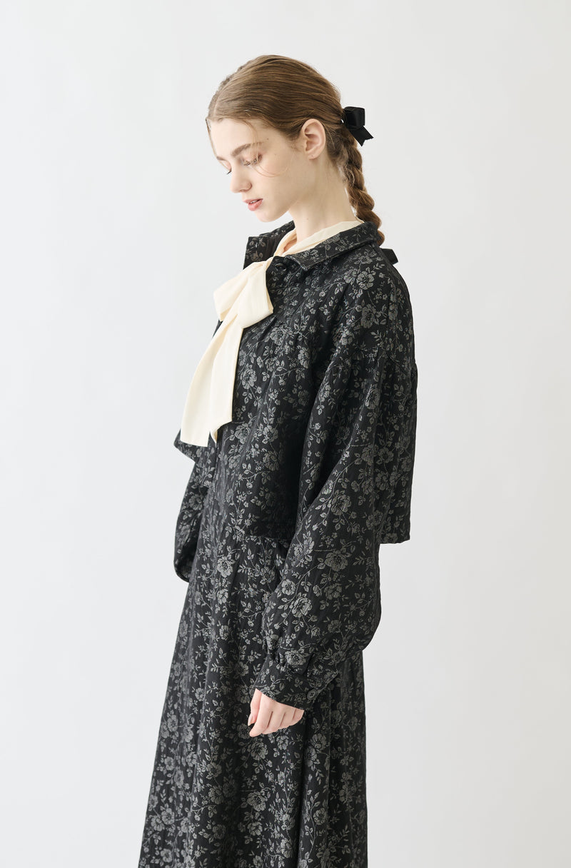flower jacquard jacket