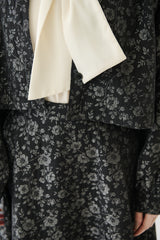 flower jacquard jacket