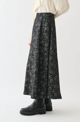flower jacquard skirt