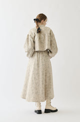 flower jacquard skirt