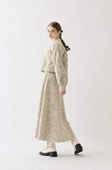 flower jacquard jacket