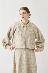 flower jacquard jacket