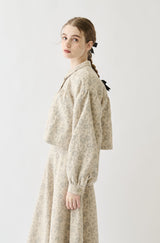 flower jacquard jacket
